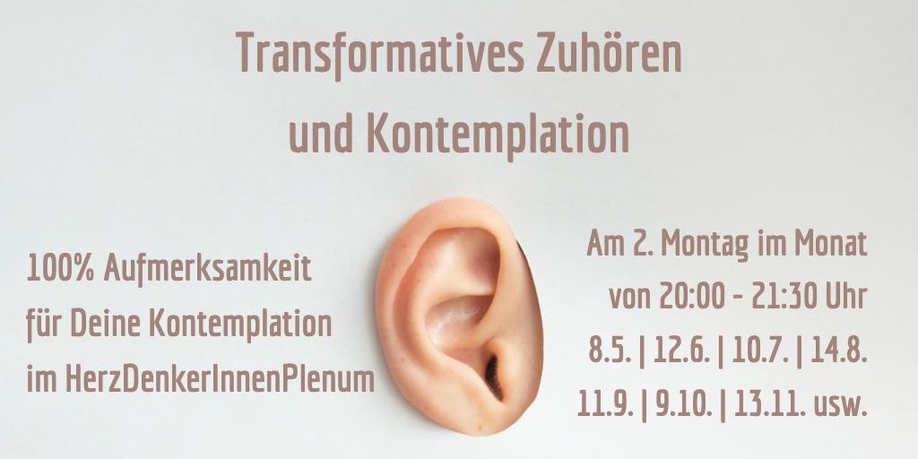 Transformatives Zuhören & Kontemplation üben