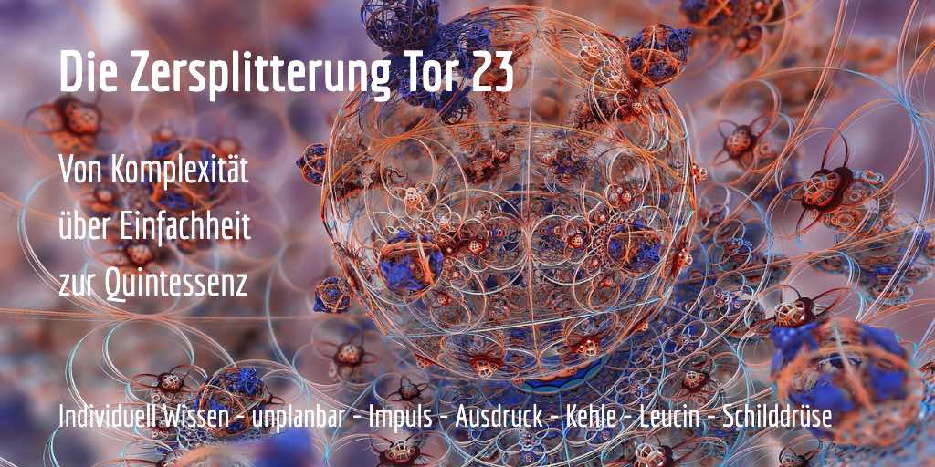 Human Design Tor 23 - Klarheit - Zersplitterung